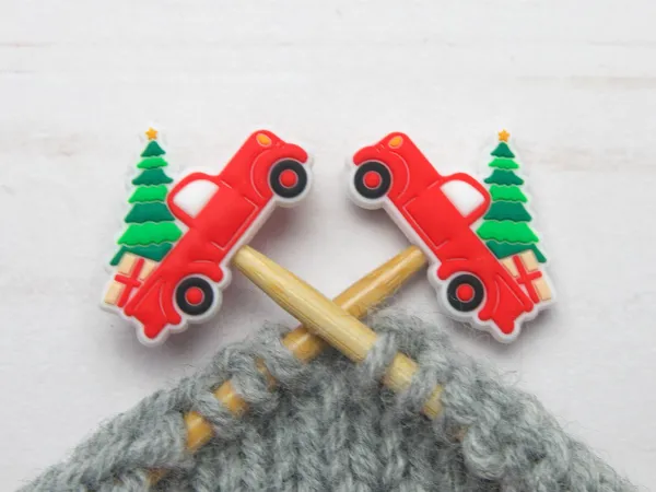 Stitch Stoppers Tree Farm Truck from Fox & Pine Stitches 2/package